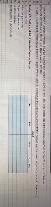 cell references. Enter all values as positive without a minus sign in