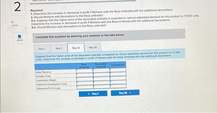 decoration. The company is considering changing this product to a much more