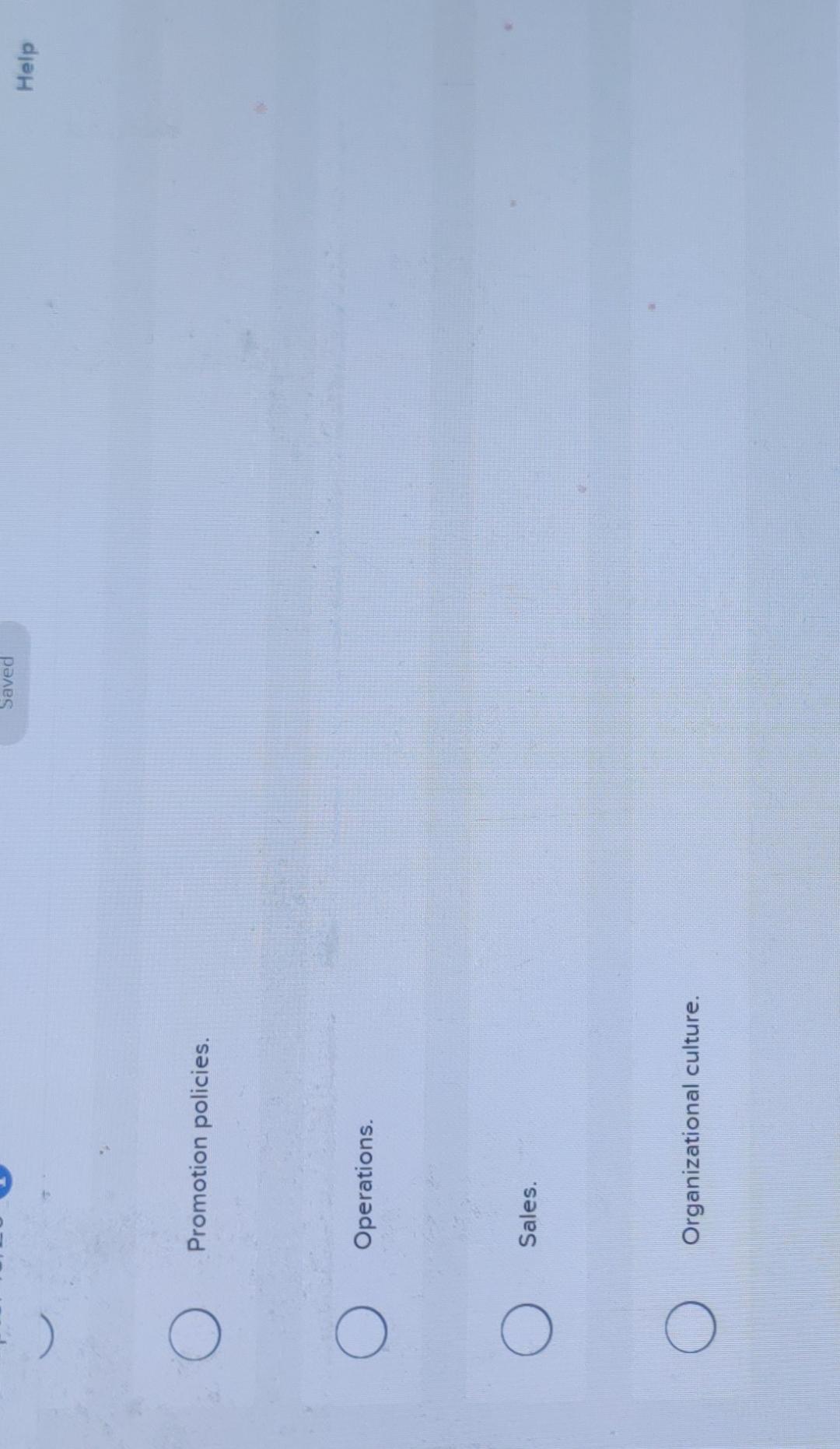 desired manager performance. Which of the following is not one of the