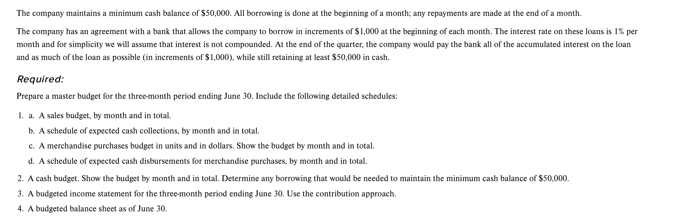 Sheet. For this case study, you will prepare a spreadsheet showing the