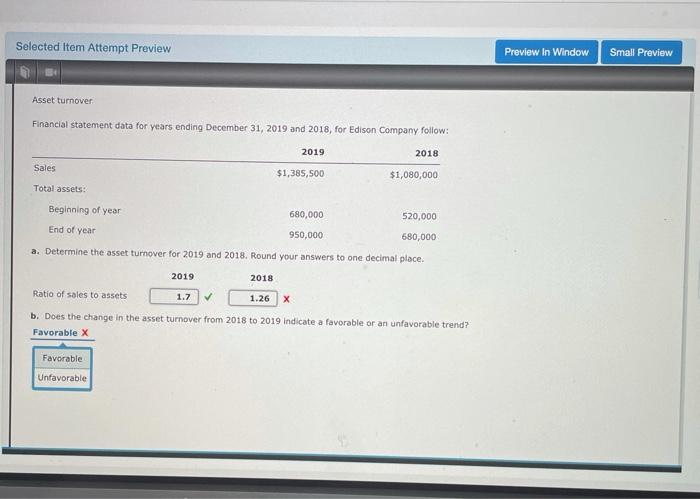  Selected Item Attempt Preview Preview In Window Small Preview Asset turnover