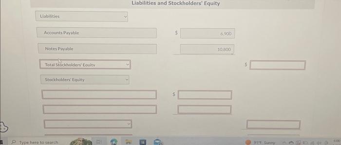 Accounts Payable $ 0.900 Notes Payable 10.800 Total Stochholders' Eoultv s 5tockholders'