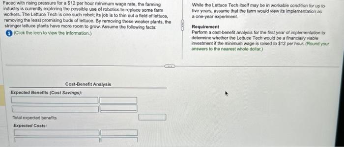  Faced with rising pressure for a $12 per hour minimum wage