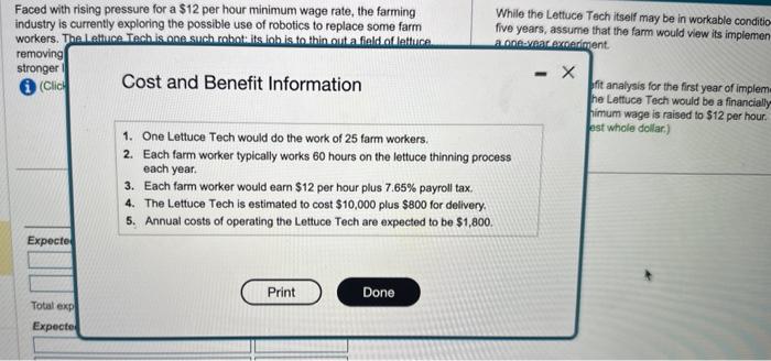 rate, the farming industry is currently exploring the possible use of robotics