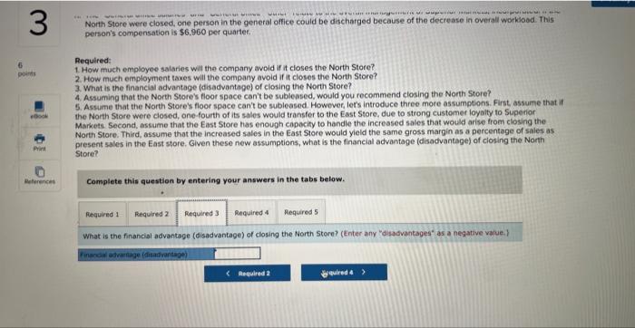 management is giving consideration to closing the store. The company has asked