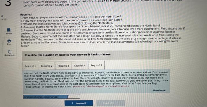 you to make a recommendation as to whether the store should be