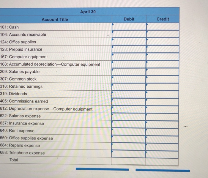 paying $2,700 cash for the first month's (April) rent. 3 The company