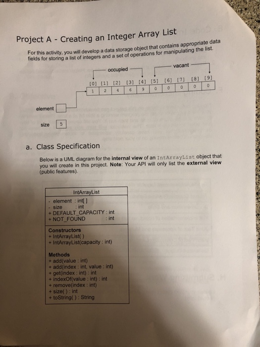 2. Generate a Javadoc for the class created. 3. Generate output according