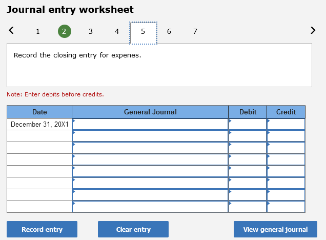 closing entries to the general ledger accounts. Hint: Be sure to enter