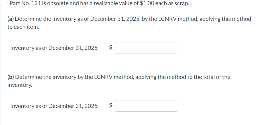 should be used in the lower-of-cost-or-market computation for skis. (Round answers to