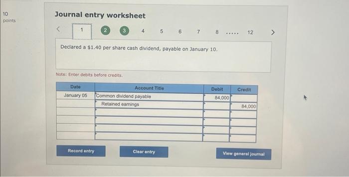 beginning of the year (January 1) and end of the year (December