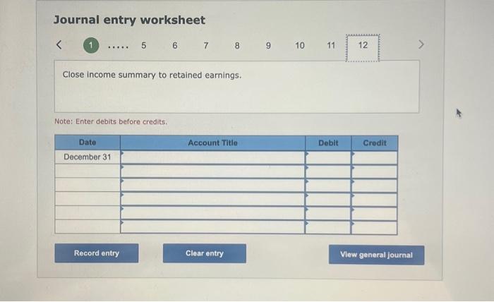 event, and then agree the year-end balances with the December 31 Stockholders'
