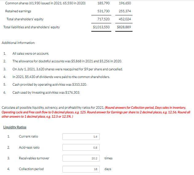 Year Ended December 31 2021 2020 Net sales $2,077,200 $1,853,210 1,065,580 1.013,530