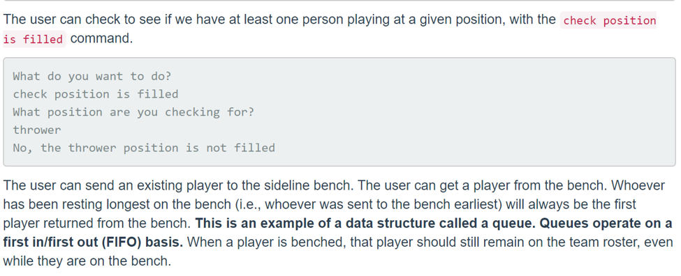 part of a single session with the program. The program introduces itself
