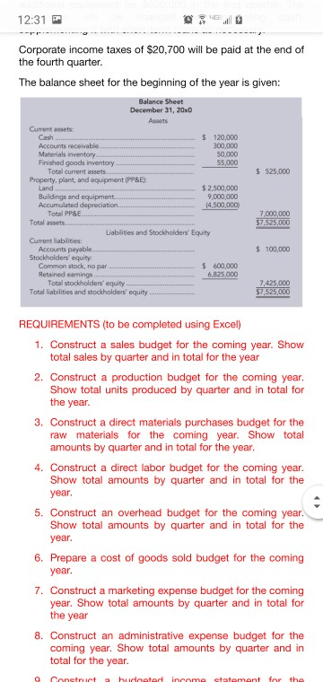 for residential and commercial building. TBA expects to sell the following in