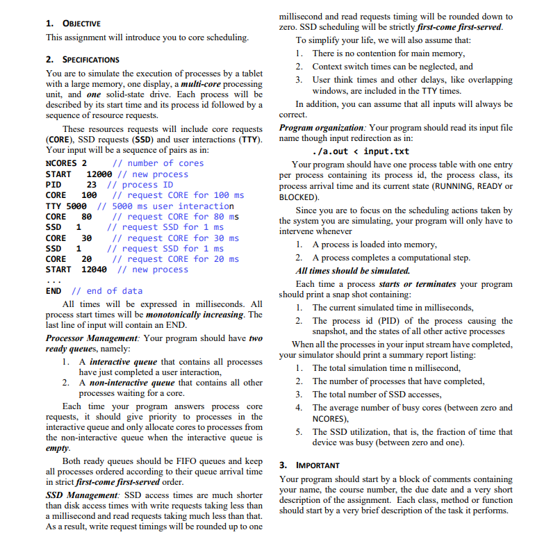  Could someone please help me with this in java? 1. OBJECTIVE