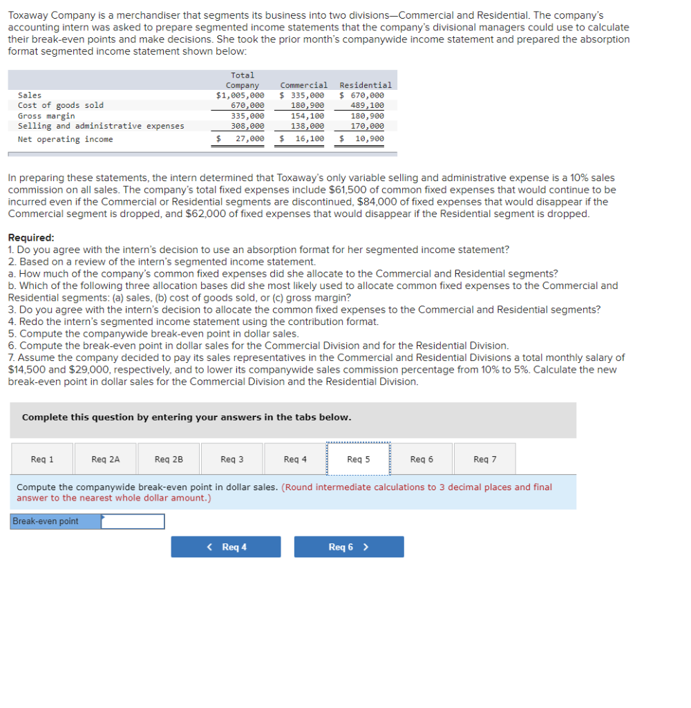 income statements that the company's divisional managers could use to calculate their