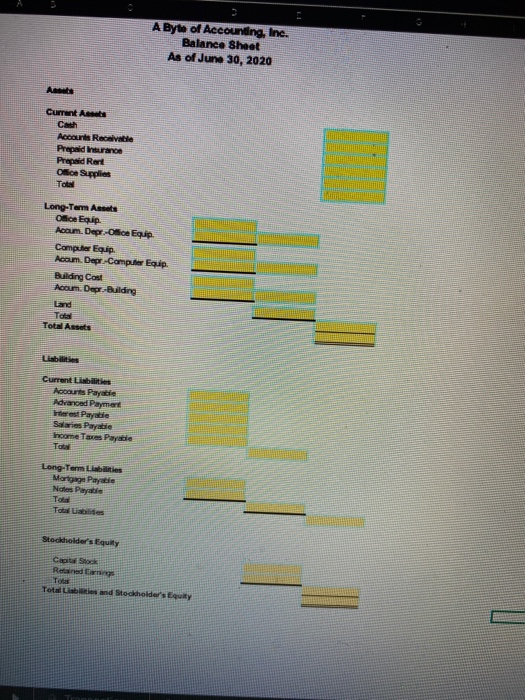 as of june 30,2020 please and thank you A Byte of Accounting,