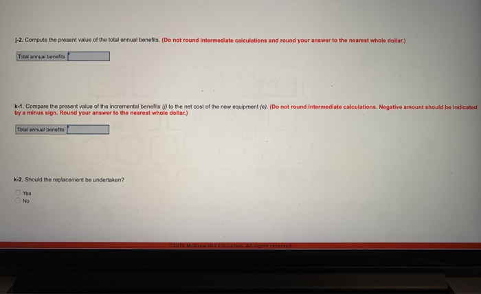 depreciation. Assume the new equipment would provide the following stream of added