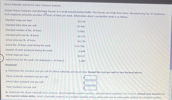  eBook Show Me How Question Content Area Direct Materials and Direct