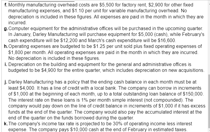 = Sales in dollars / Selling price per unit.) 3. Prepare a