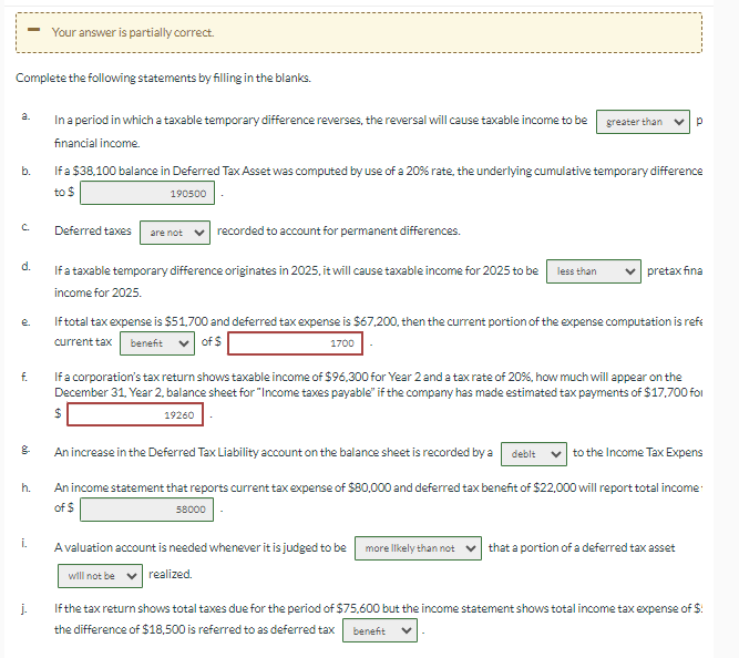 I only need help with the ones that are wrong, the ones