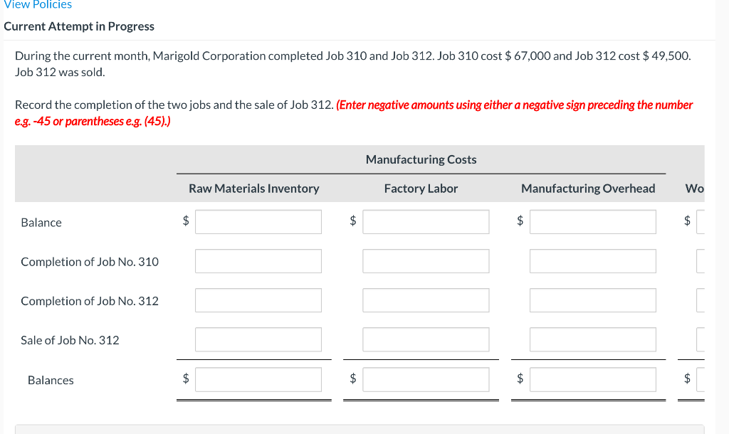  View Policies Current Attempt in Progress During the current month, Marigold