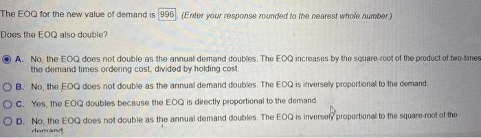 runs a mail-order business for gym equipment. Annual demand for Tncoflexers is