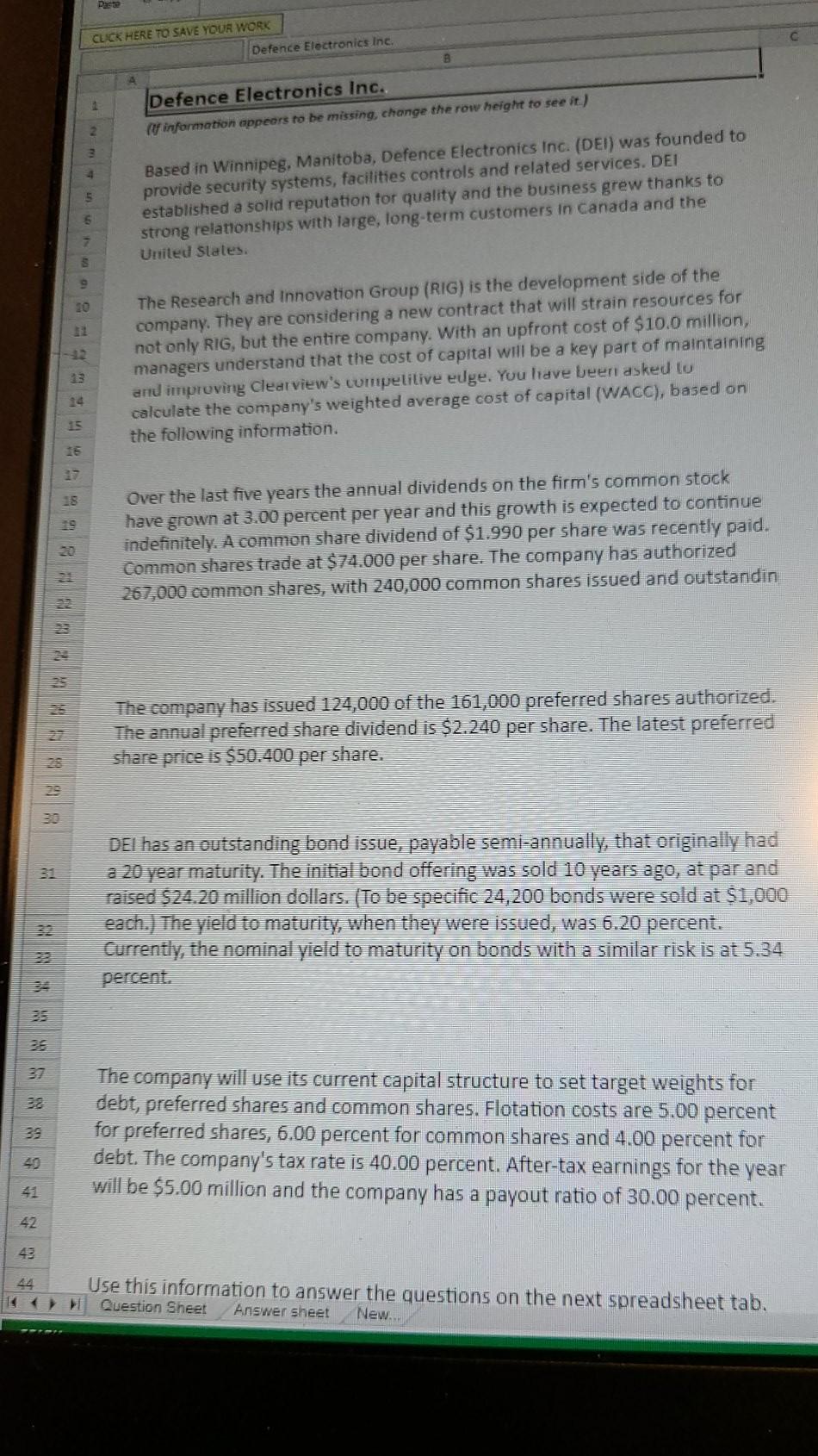 CLICK HERE TO SAVE YOUR WORK Defence Electronics Inc. B Defence