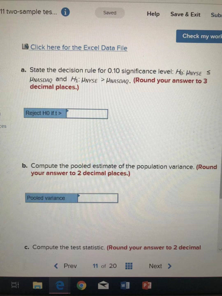 tes... A Saved Help Save & Exit Subm Check my work The