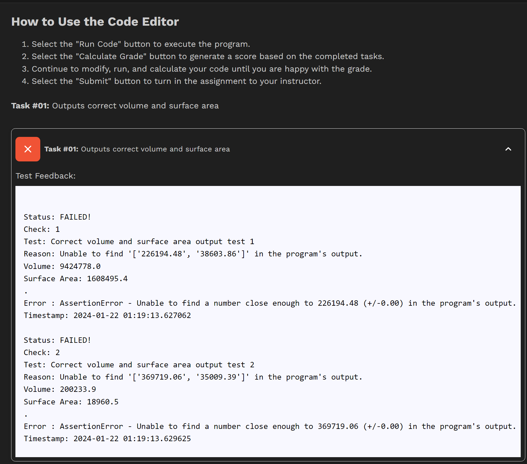  How to Use the Code Editor Select the "Run Code" button