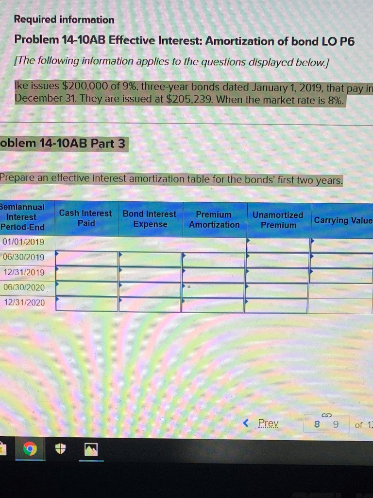 Ike issues $200,000 of 9%, three-year bonds dated January 1, 2019,