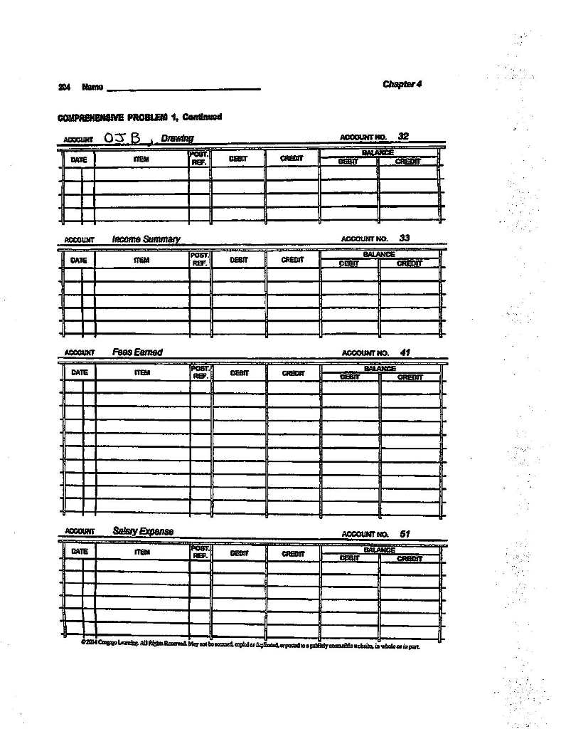 Hints for Completion of the Comprehensive Problem/Project: The forms you need for