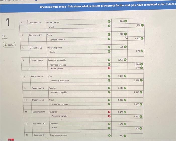 answer why these are wrong and give me coreect answrrs Check my