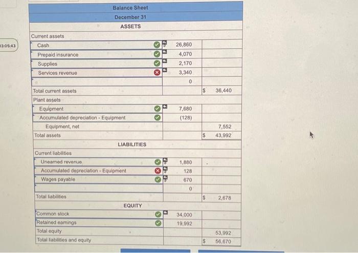 \begin{tabular}{|c|c|c|c|c|c|} \hline \multirow[t]{2}{*}{16} & December 31 & Supplies expense & & 4700