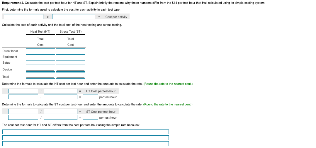 These costs are allocated to HT and ST on the basis of