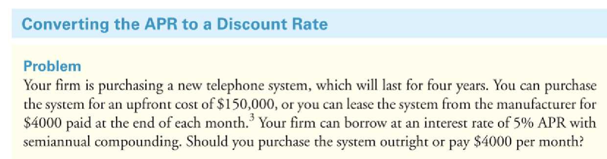  Problem Your firm is purchasing a new telephone system, which will