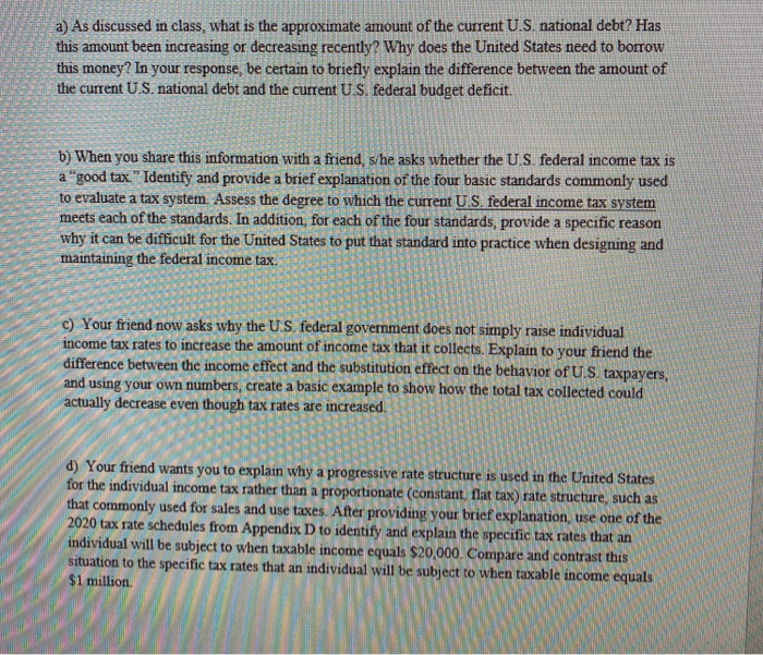  a) As discussed in class, what is the approximate amount of