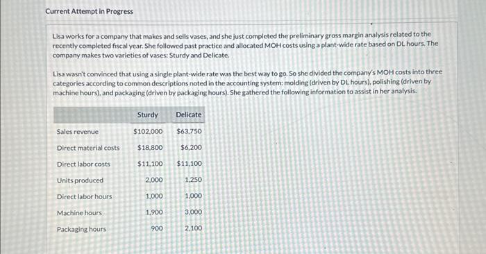 help with part B please !! Determine the total product cost per