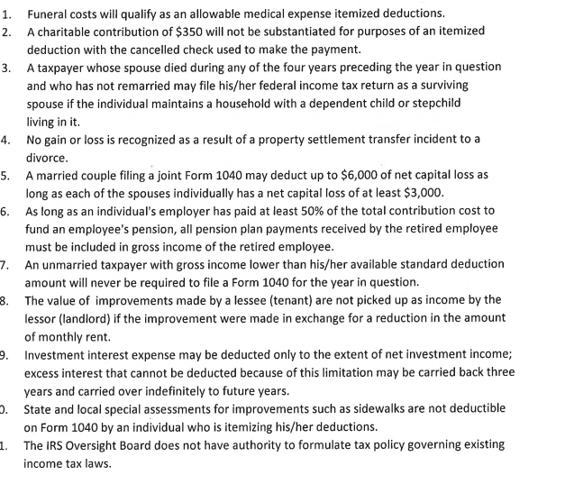 2. 4. Funeral costs will qualify as an allowable medical expense itemized