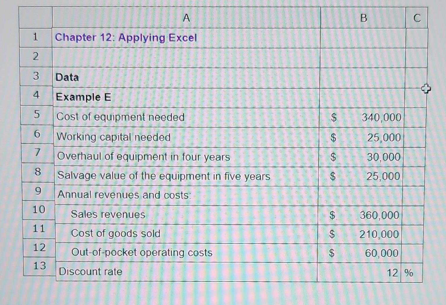 \begin{tabular}{|c|c|c|c|c|} \hline & A & & B & C \\ \hline
