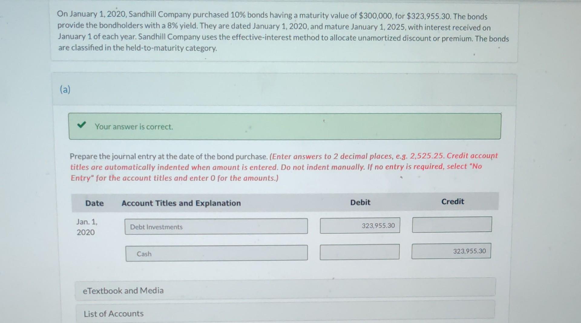 I Need help with part D. Every other part from A