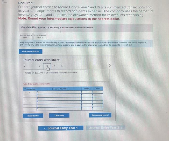 bad debts expense. (The company uses the perpetual inventory system, and it
