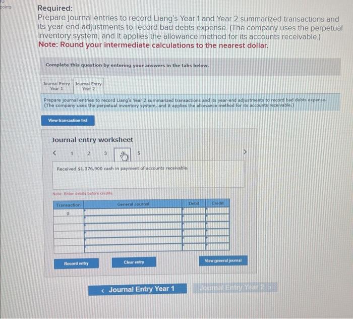 applies the allowance method for it: accounts receivabilt. Journal entry worksheet Record