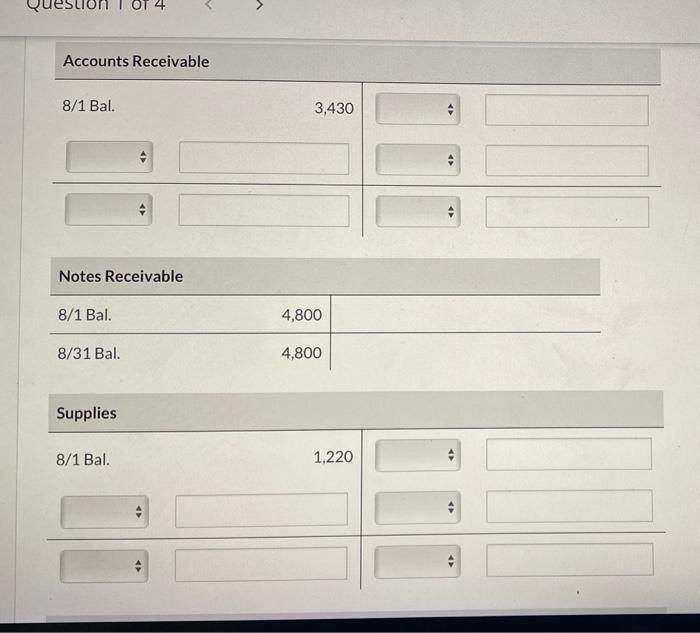 from customers in payment of account Paid $3,680 for salaries due employees,