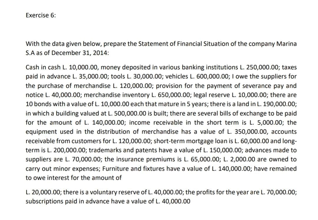 Please send send in excel this is all the information of the