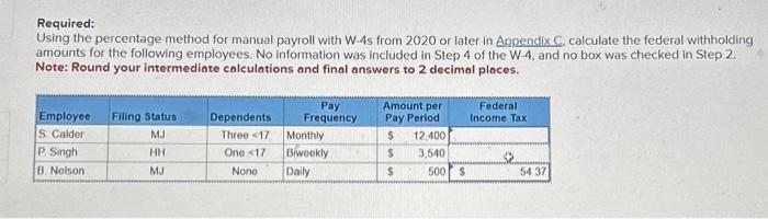 computation of employee income tax. Multiple Choice Consolidated Appropriations Act Affordable Care