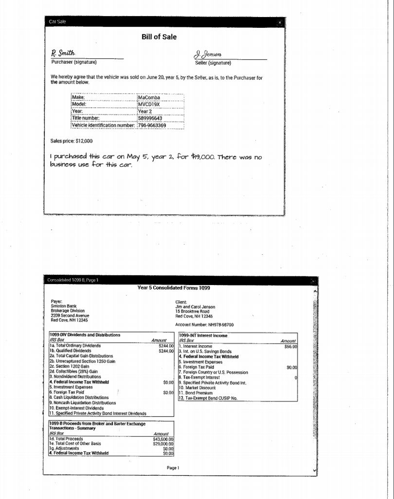calculate the following amounts which would be reported on their 2017 Form