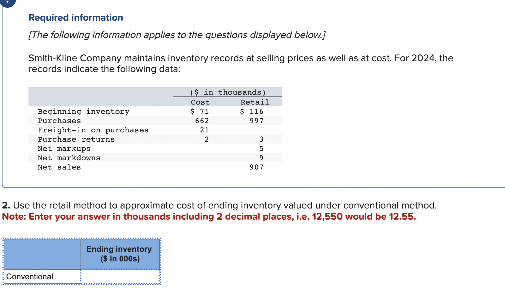 The two questions are different , The chart is for the