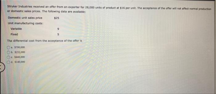Answer all three for a thumbs up, please Stryker Industries received an